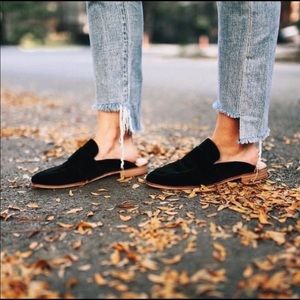 Free People Velvet At Ease Loafer Mule